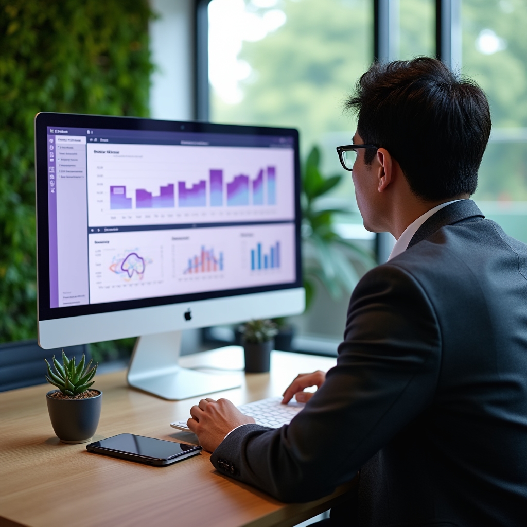 Dienstleistungsunternehmen mit CRM-System